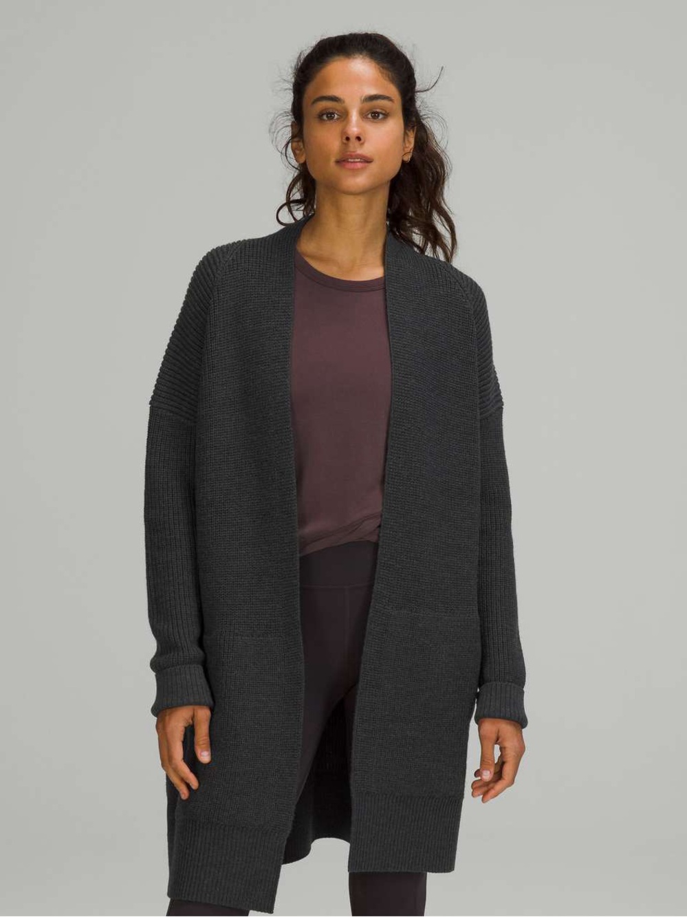 White Crow Long Open Cardigan